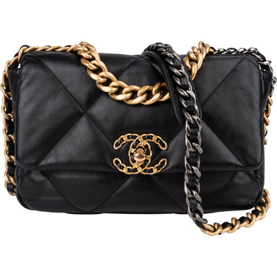 Chanel 19 Quilted Lambskin Single Flap Crossbody Bag