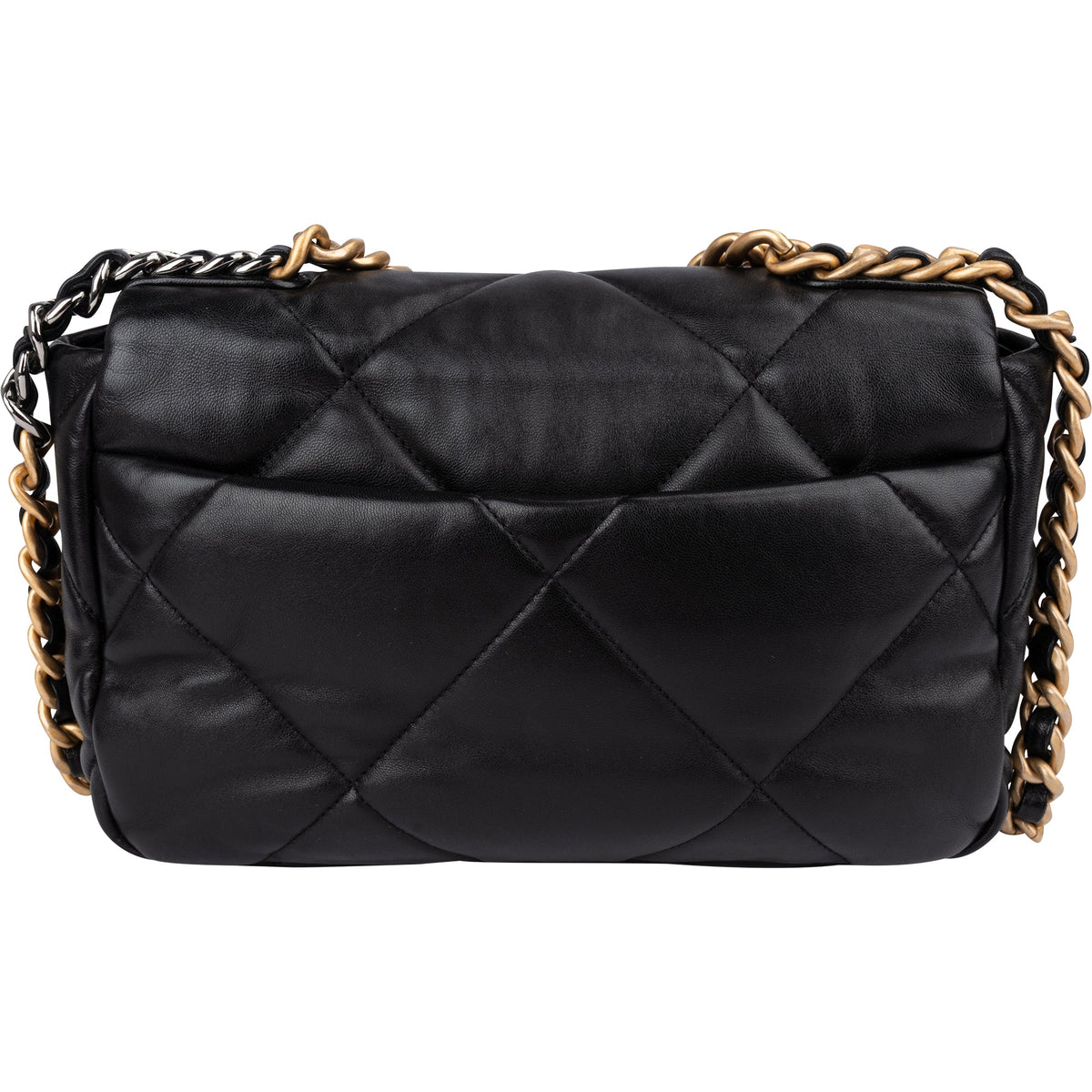 Bolso bandolera Chanel 19 Single Flap en piel de cordero acolchada