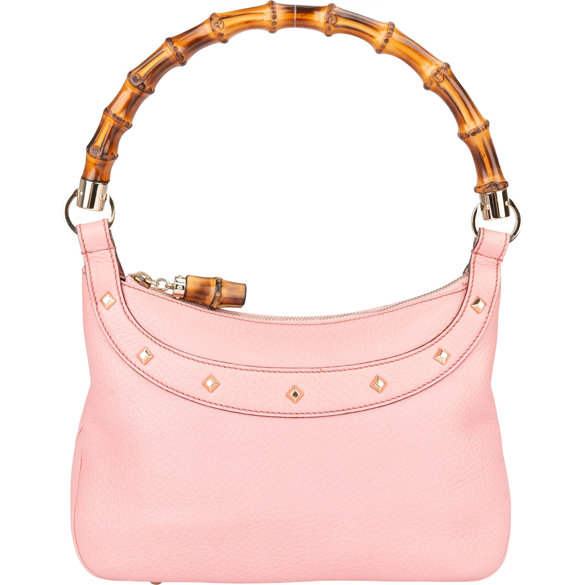 Gucci Bamboo aus rosa Leder – Ansicht 5