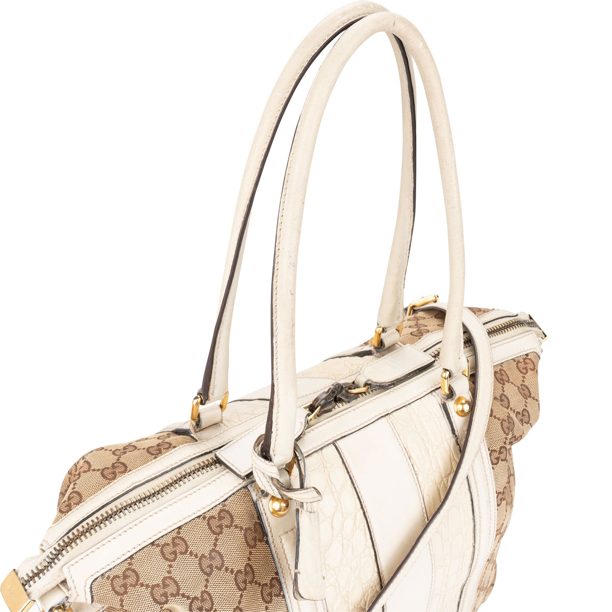 Gucci GG Monogram Croco Optic Handtasche, Bild 2 von 14