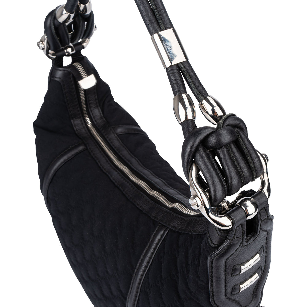 Sac hobo Gucci à monogramme GG et bambou