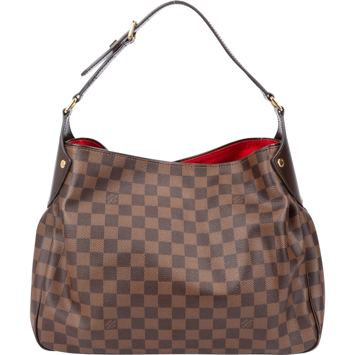 Louis Vuitton Damier Ebene Monogram Reggia aus Canvas und Leder – Vorderansicht