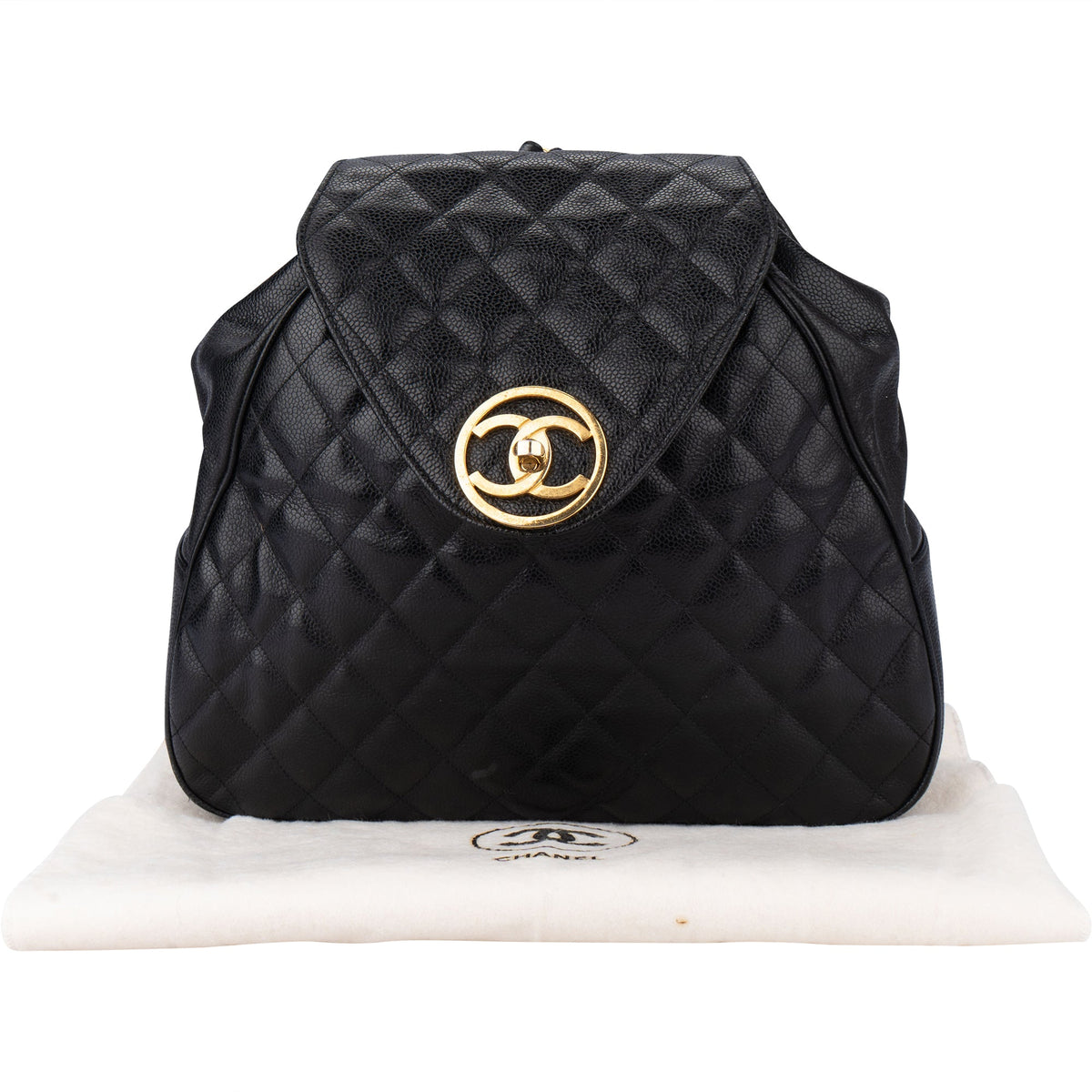 Chanel gewatteerde Caviar lederen Chain rugzak