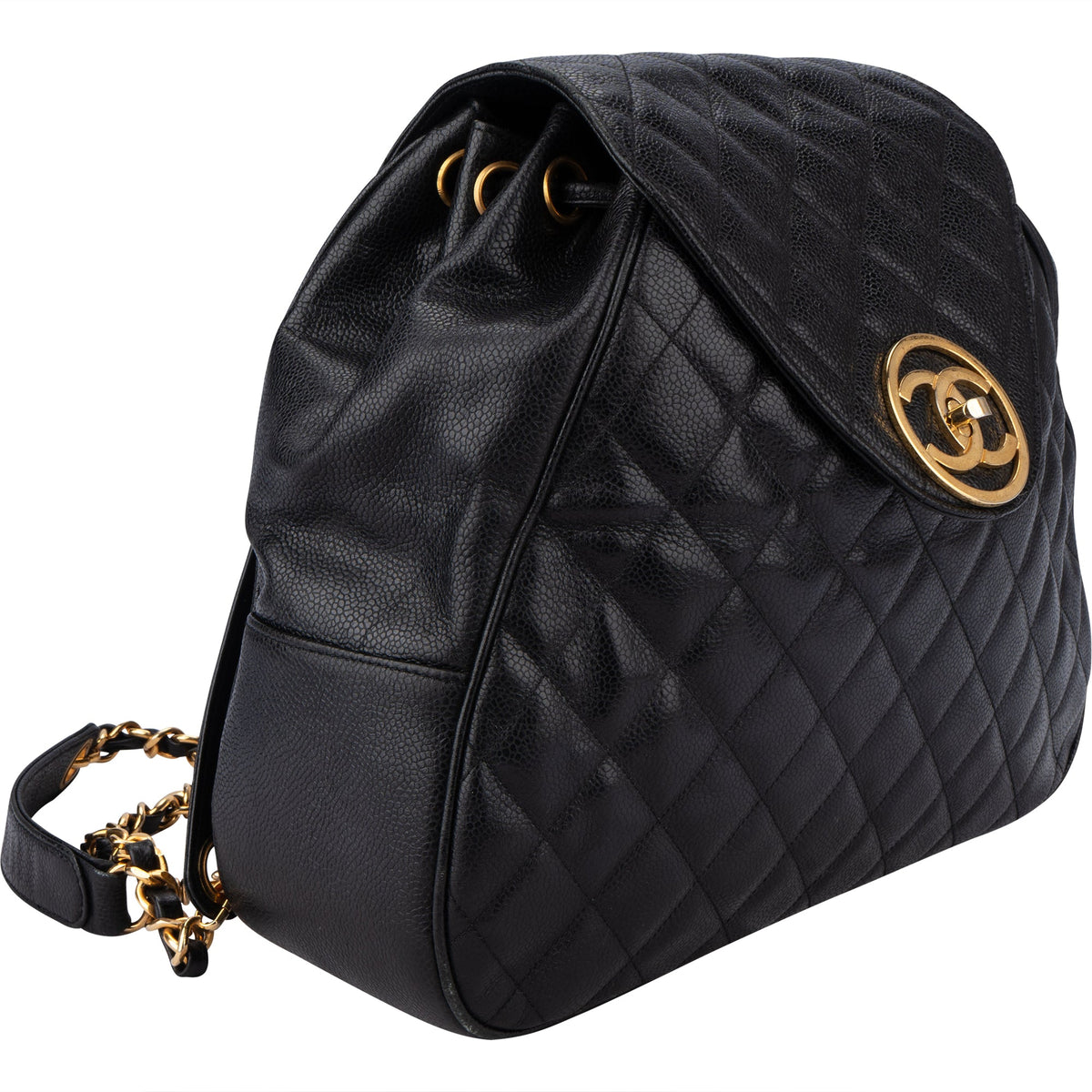 Chanel gewatteerde Caviar lederen Chain rugzak