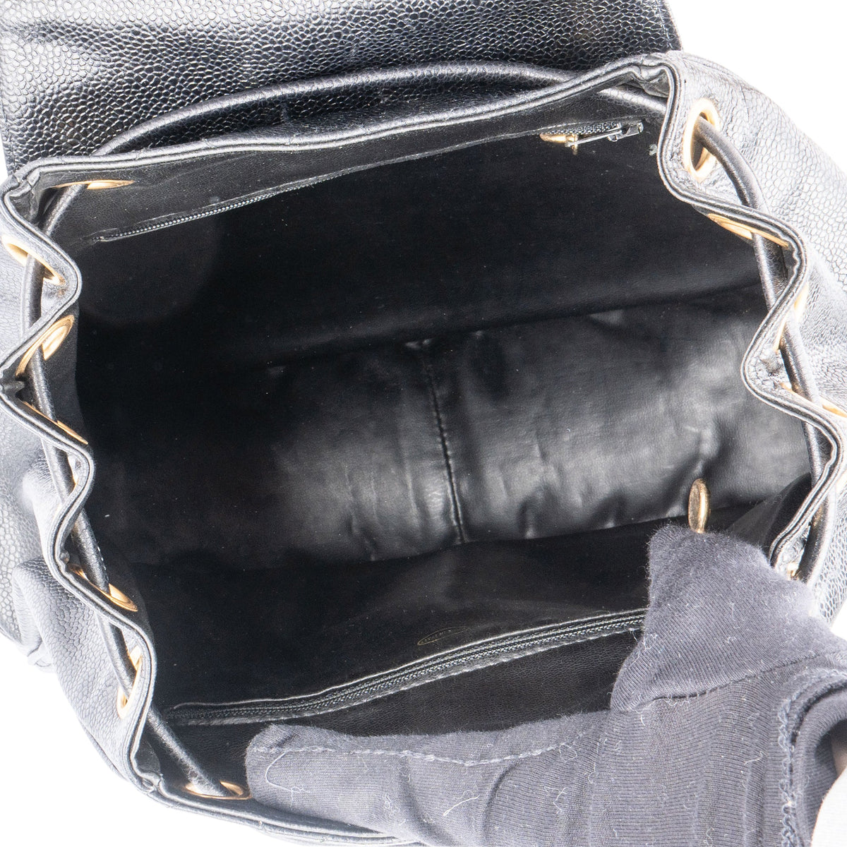 Chanel gewatteerde Caviar lederen Chain rugzak