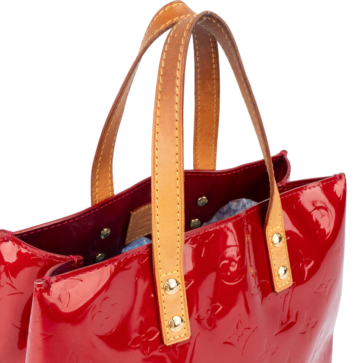 Louis Vuitton Rot Vernis Monogram Reade PM Handtasche, Bild 2 von 10