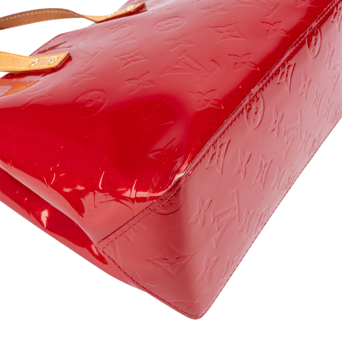 Louis Vuitton Rot Vernis Monogram Reade PM Handtasche, Bild 7 von 10