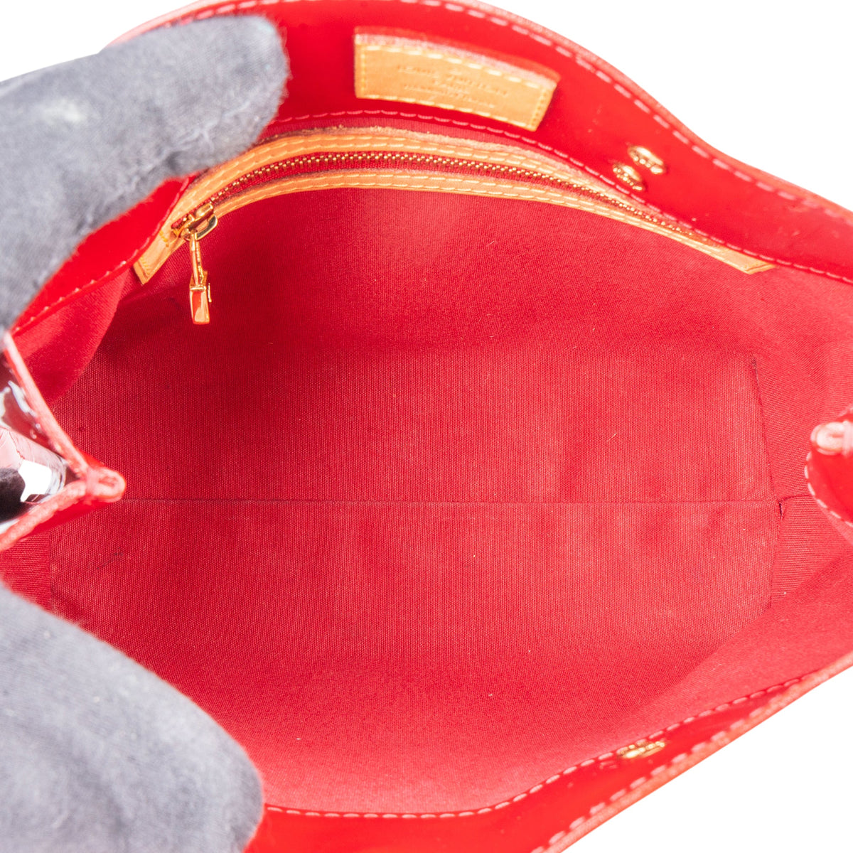 Louis Vuitton Rot Vernis Monogram Reade PM Handtasche, Bild 8 von 10