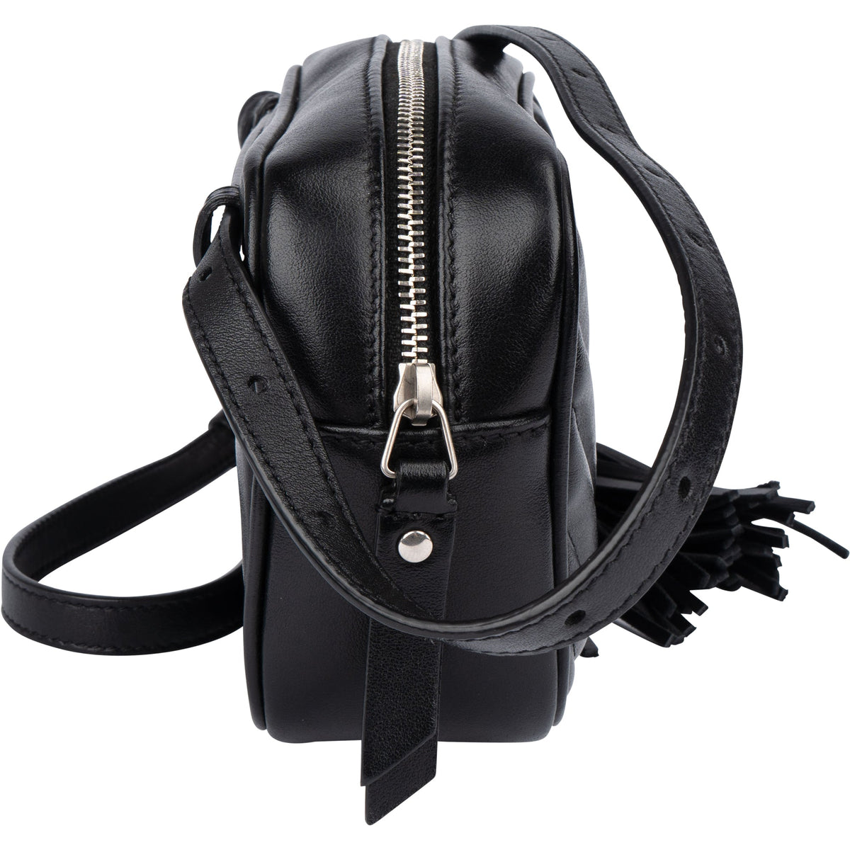 Saint Laurent Schwarz Chevron Lou Umhängetasche Bum, Bild 3 von 12