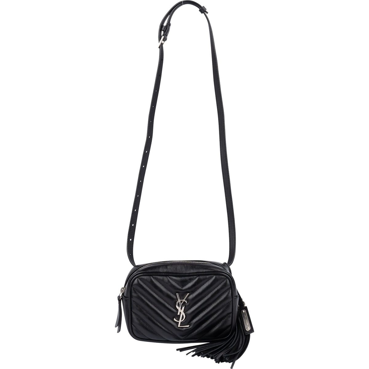 Saint Laurent Schwarz Chevron Lou Umhängetasche Bum, Bild 6 von 12