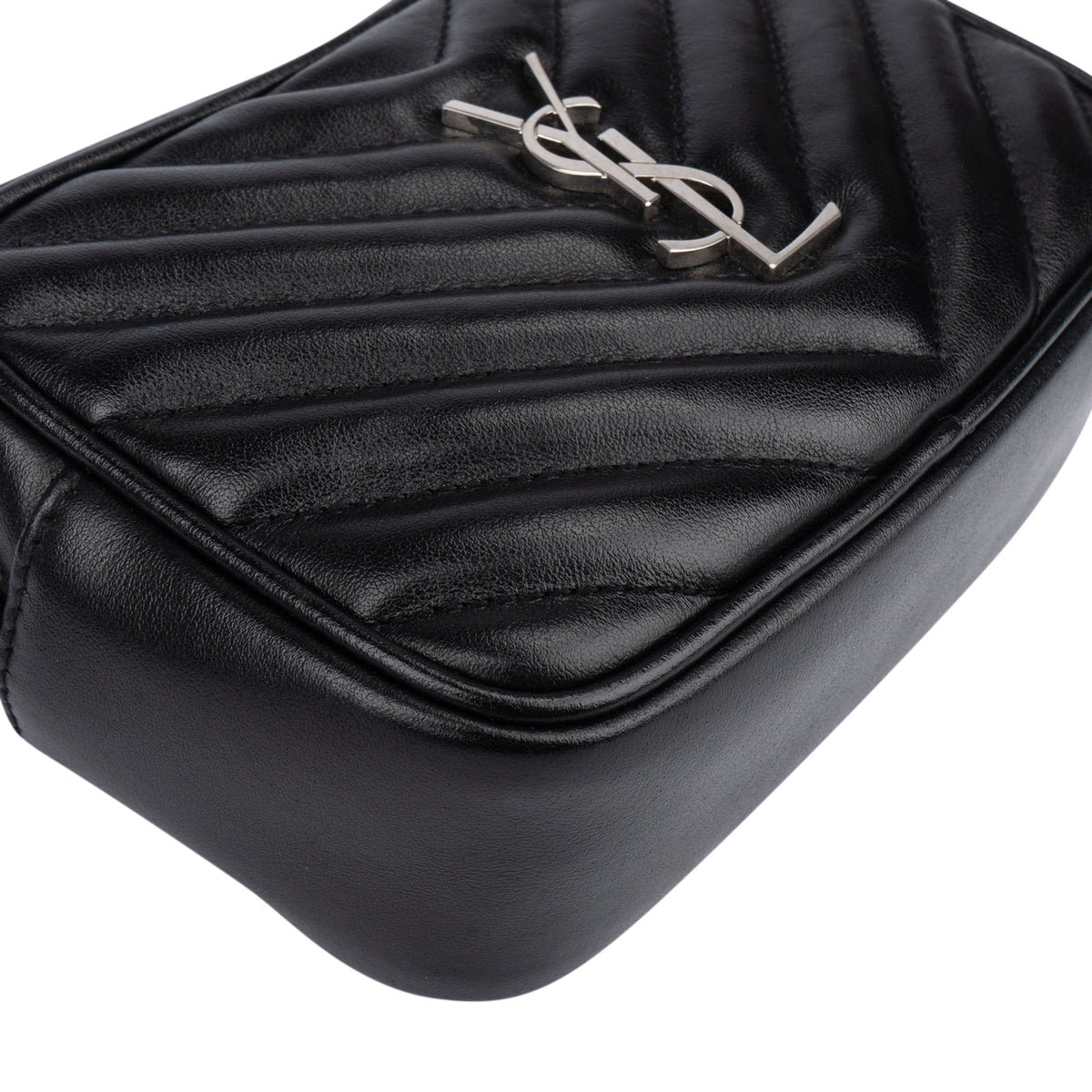 Saint Laurent Schwarz Chevron Lou Umhängetasche Bum, Bild 9 von 12