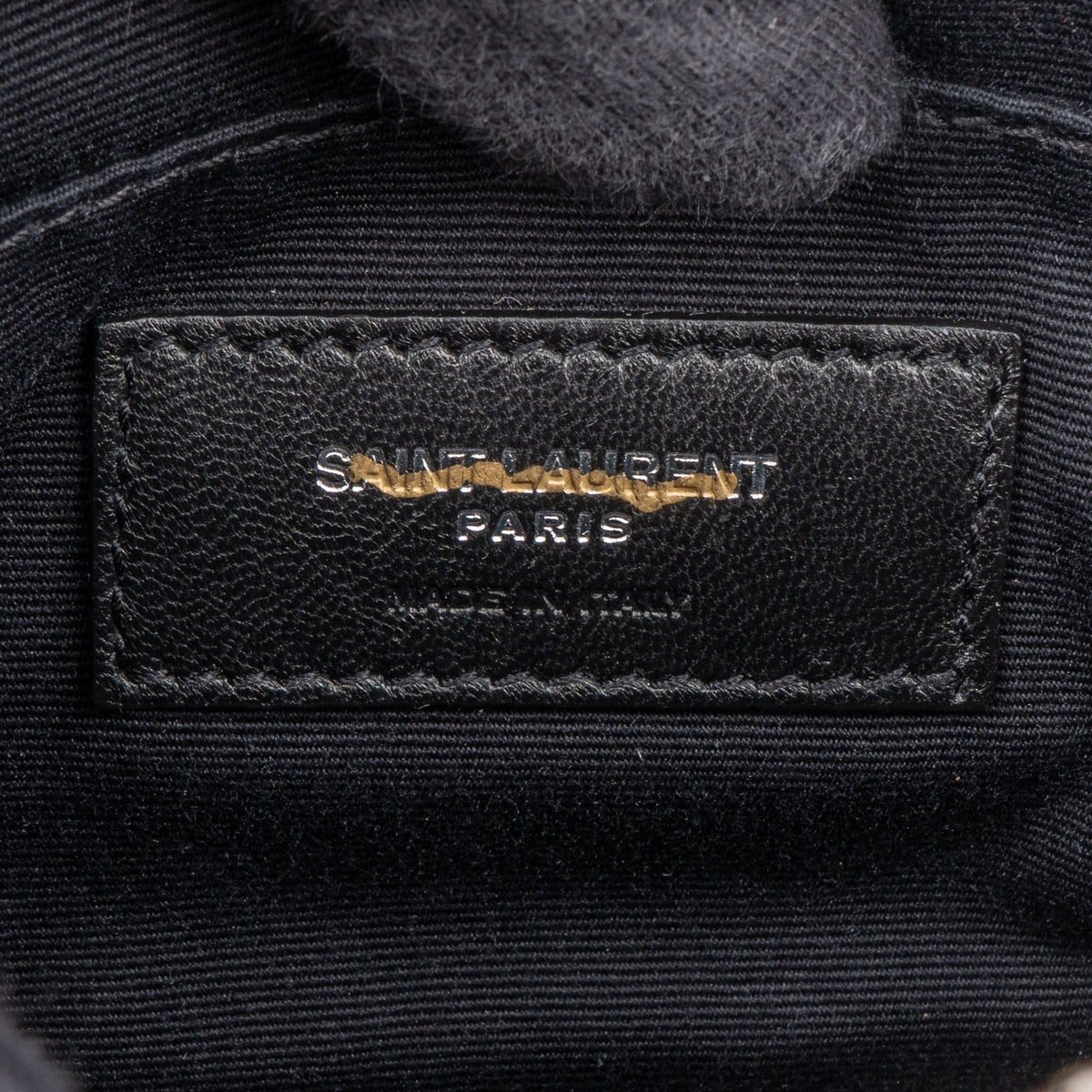 Saint Laurent Schwarz Chevron Lou Umhängetasche Bum, Bild 11 von 12