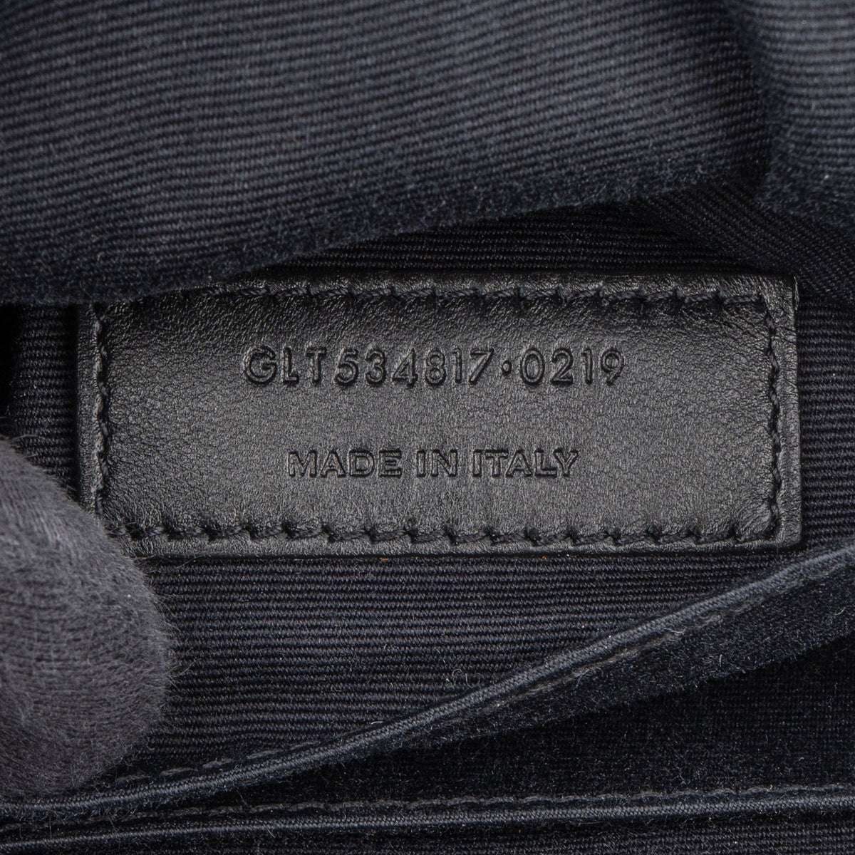 Saint Laurent Schwarz Chevron Lou Umhängetasche Bum, Bild 12 von 12