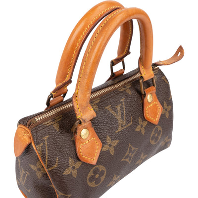 Bolso bandolera Mini Speedy de lona Monogram de Louis Vuitton