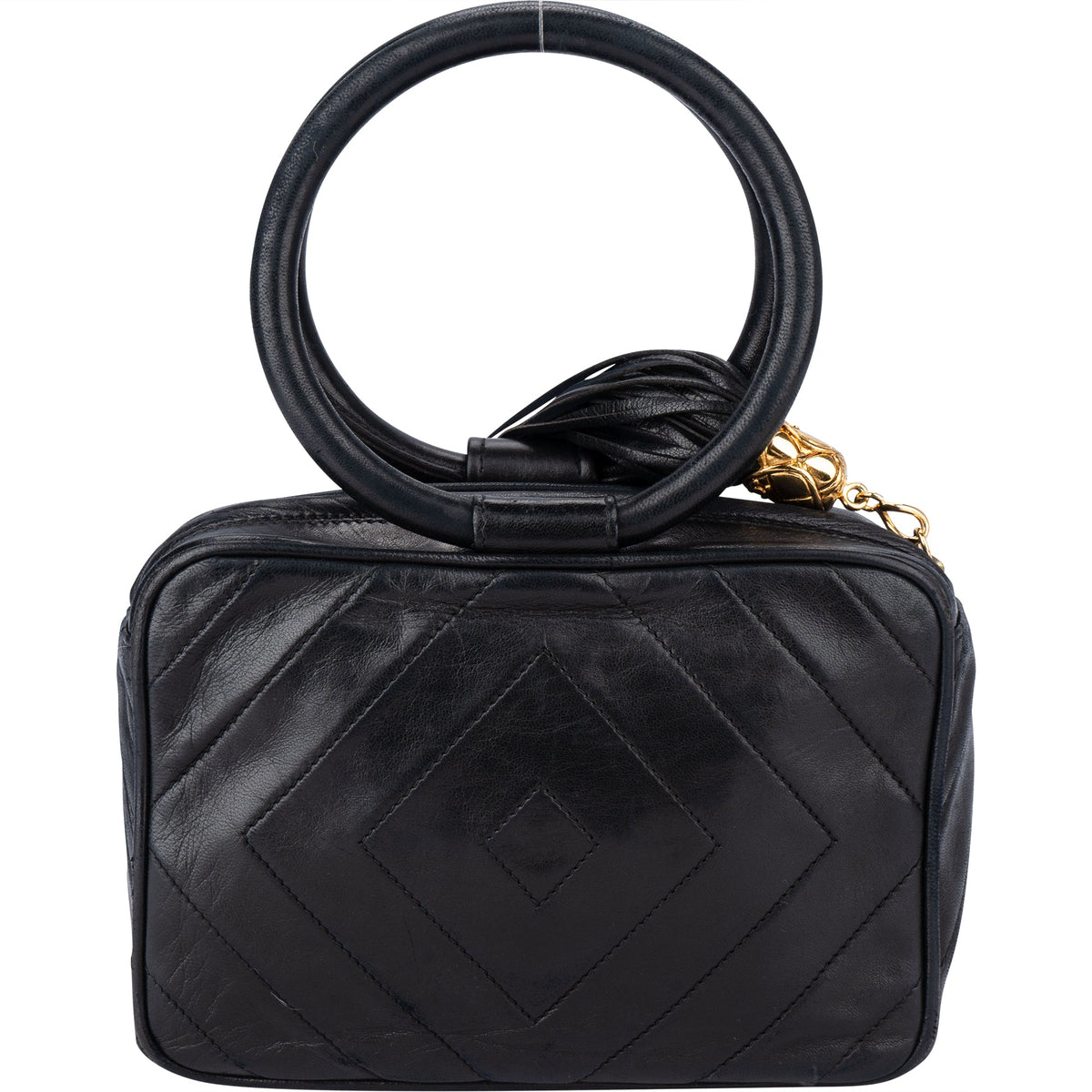 Bolso Chanel Iconic Camera Looping Circle de piel de cordero acolchada