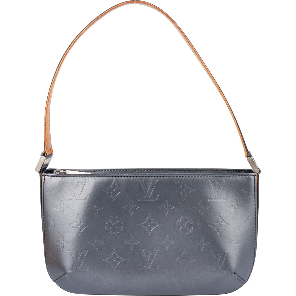 Louis Vuitton Grau Monogram Pochette Mat Fowler – Vorderansicht