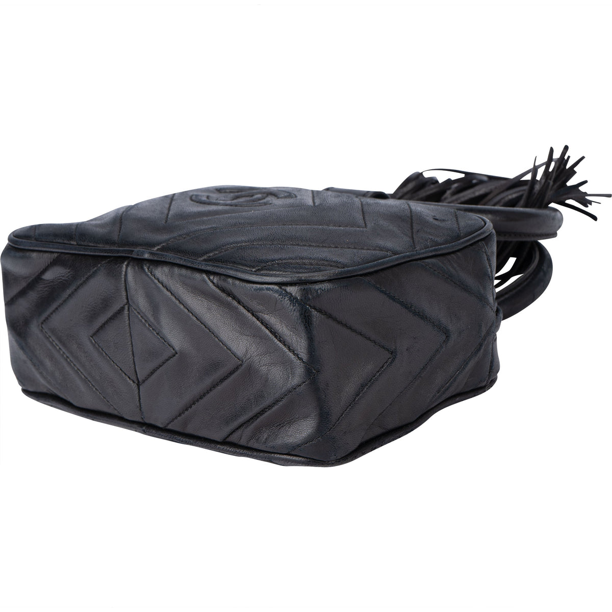 Bolso Chanel Iconic Camera Looping Circle de piel de cordero acolchada