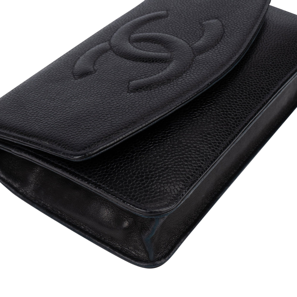 Chanel Caviar Leder CC Wallet on Chain Umhängetasche, Bild 7 von 13
