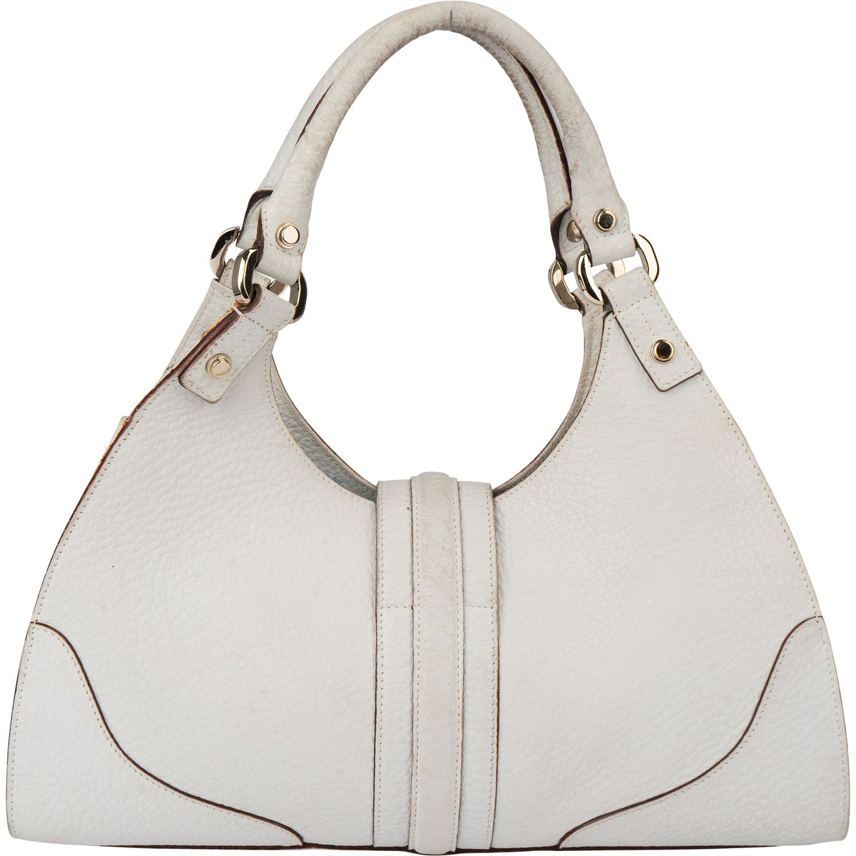 Gucci Weiß Leder Jackie Handtasche, Bild 5 von 13