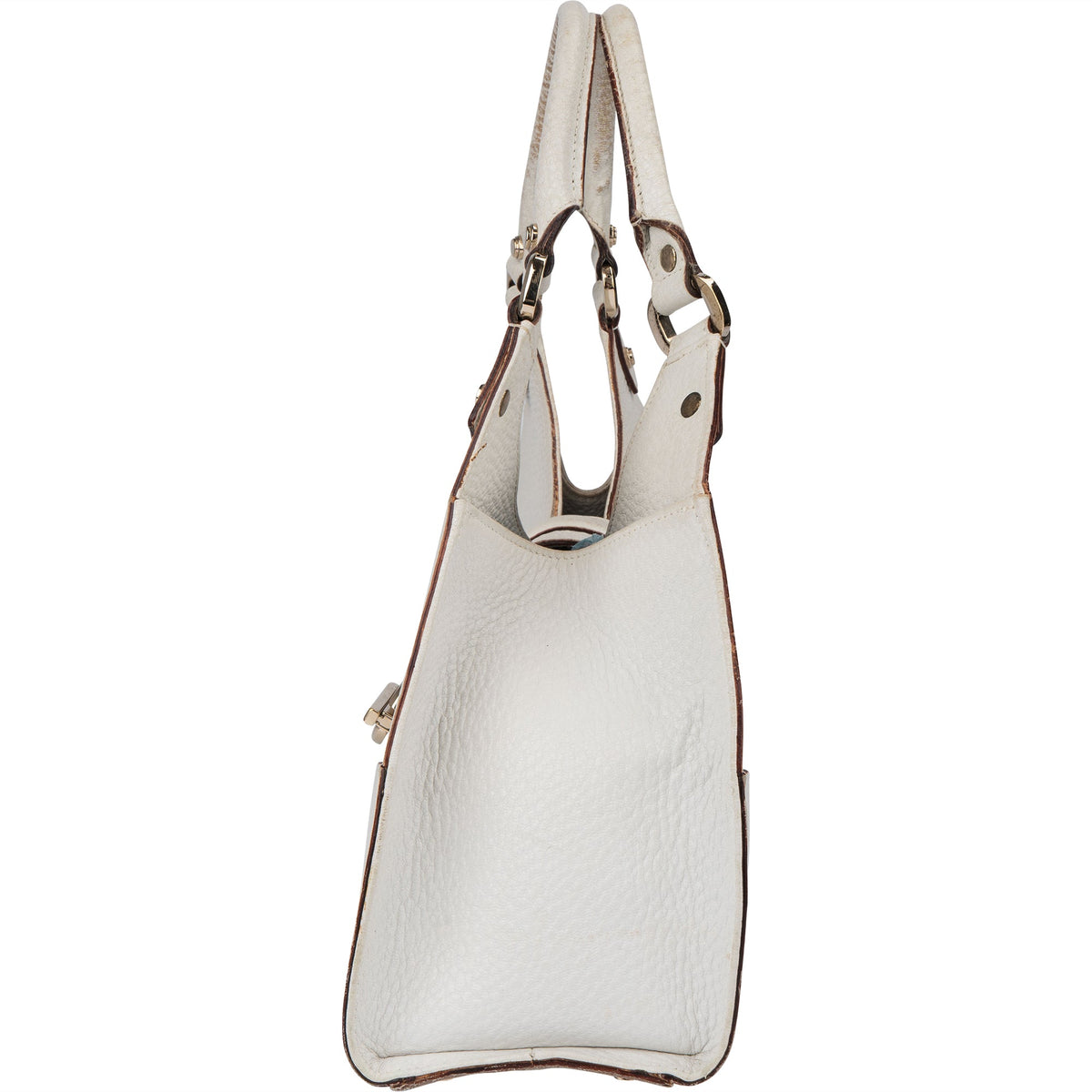 Gucci Weiß Leder Jackie Handtasche, Bild 6 von 13