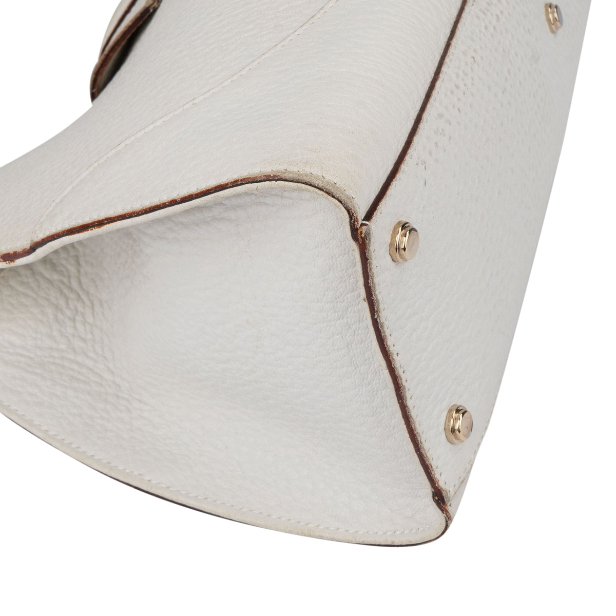 Gucci Weiß Leder Jackie Handtasche, Bild 8 von 13