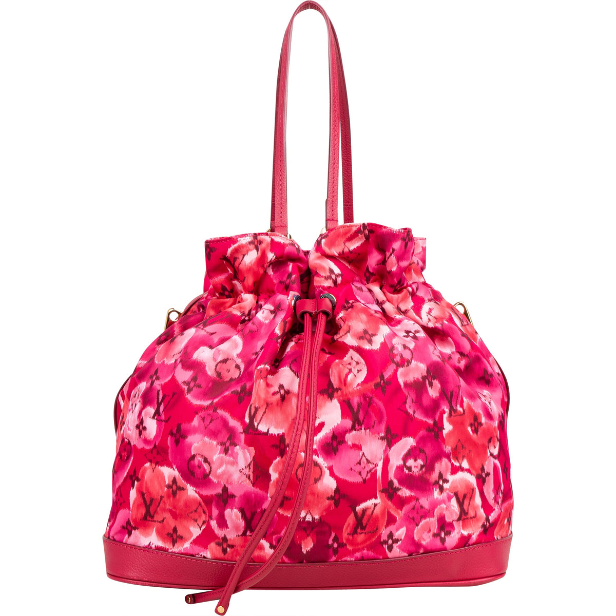 Louis Vuitton Limited Ikat Flower NoeFull MM aus Nylon und Leder – Vorderansicht