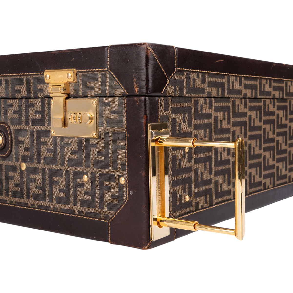 Valigia vintage Fendi Monogram Zucca in tela
