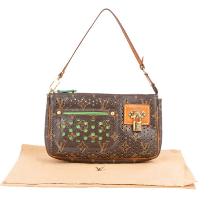 Louis Vuitton Limited Perforated Monogram Canvas Pochette Accessoire handtas