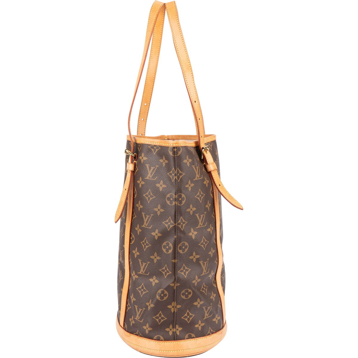 Borsa a spalla Louis Vuitton Bucket GM in tela Monogram
