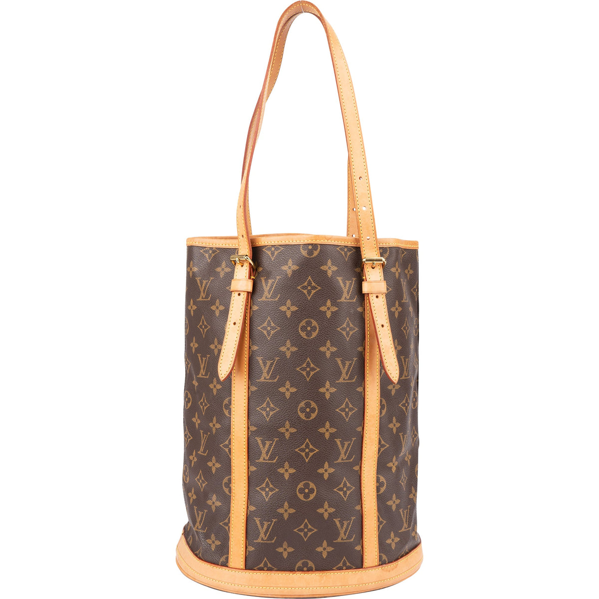 Borsa a spalla Louis Vuitton Bucket GM in tela Monogram