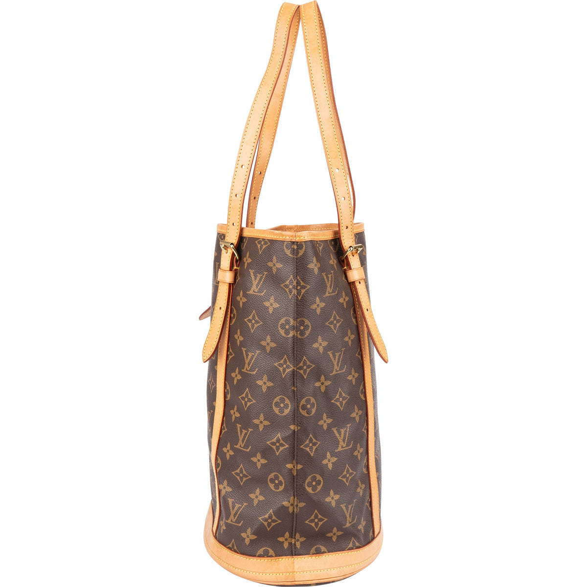 Borsa a spalla Louis Vuitton Bucket GM in tela Monogram