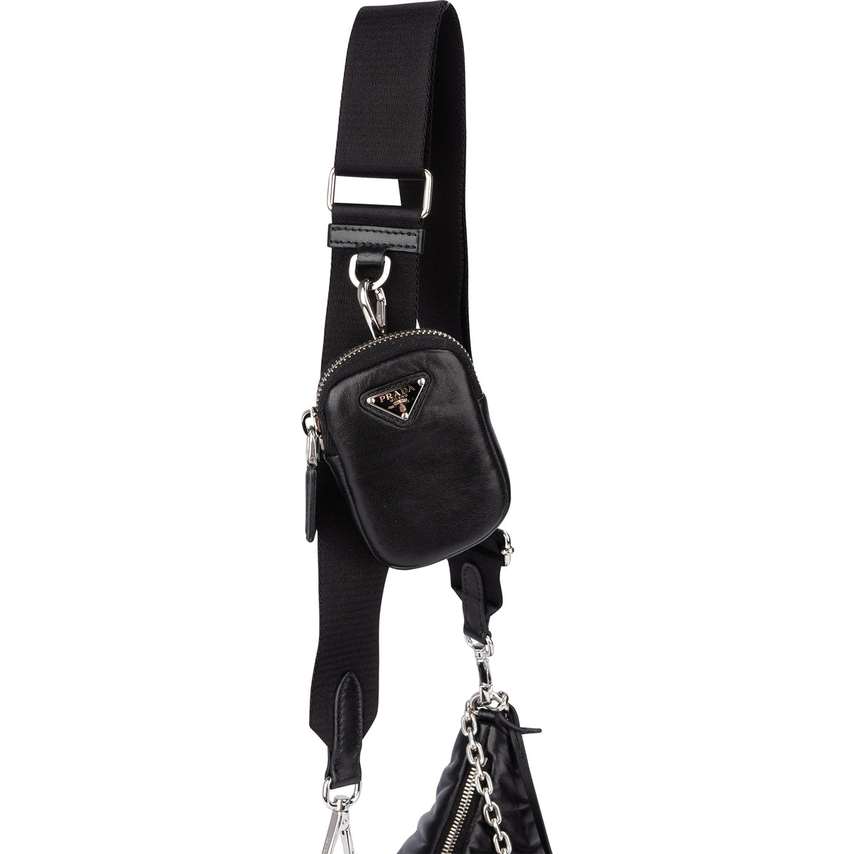 Bolso bandolera Prada Re-Edition de piel suave con logo triangular