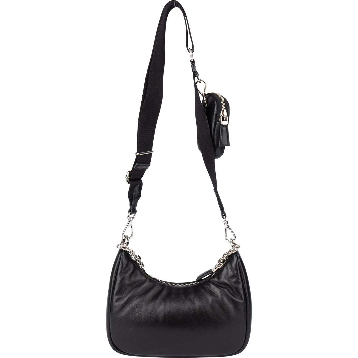 Bolso bandolera Prada Re-Edition de piel suave con logo triangular