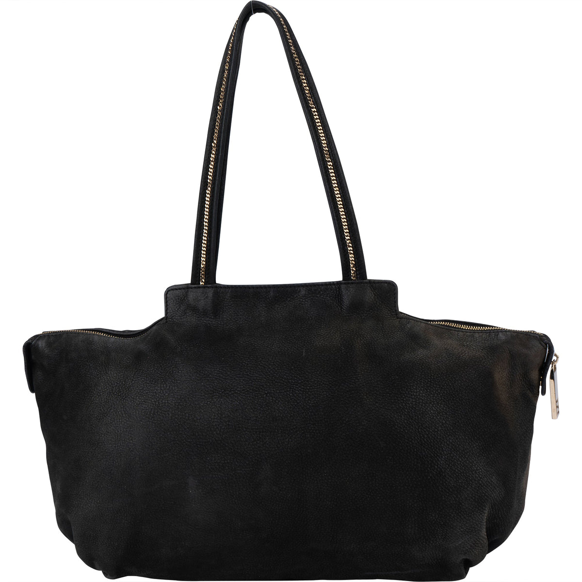 Fendi Schwarz Nubuck Glitter Chain Handtasche, Bild 4 von 11