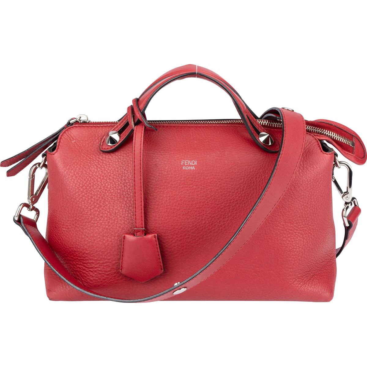 Sac à main Fendi By The Way en cuir rouge