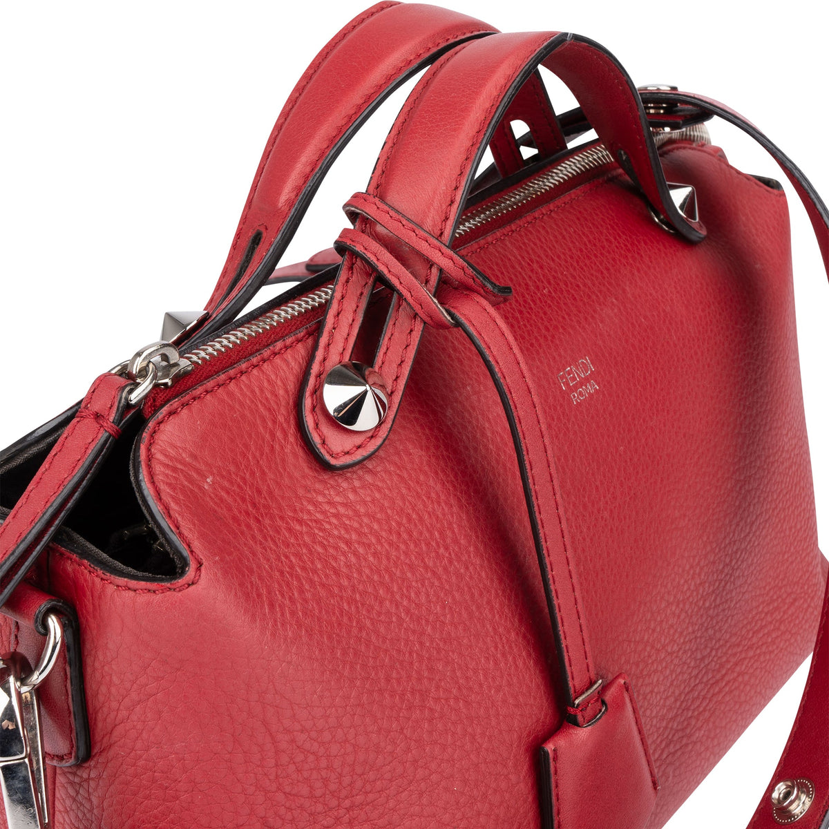 Sac à main Fendi By The Way en cuir rouge