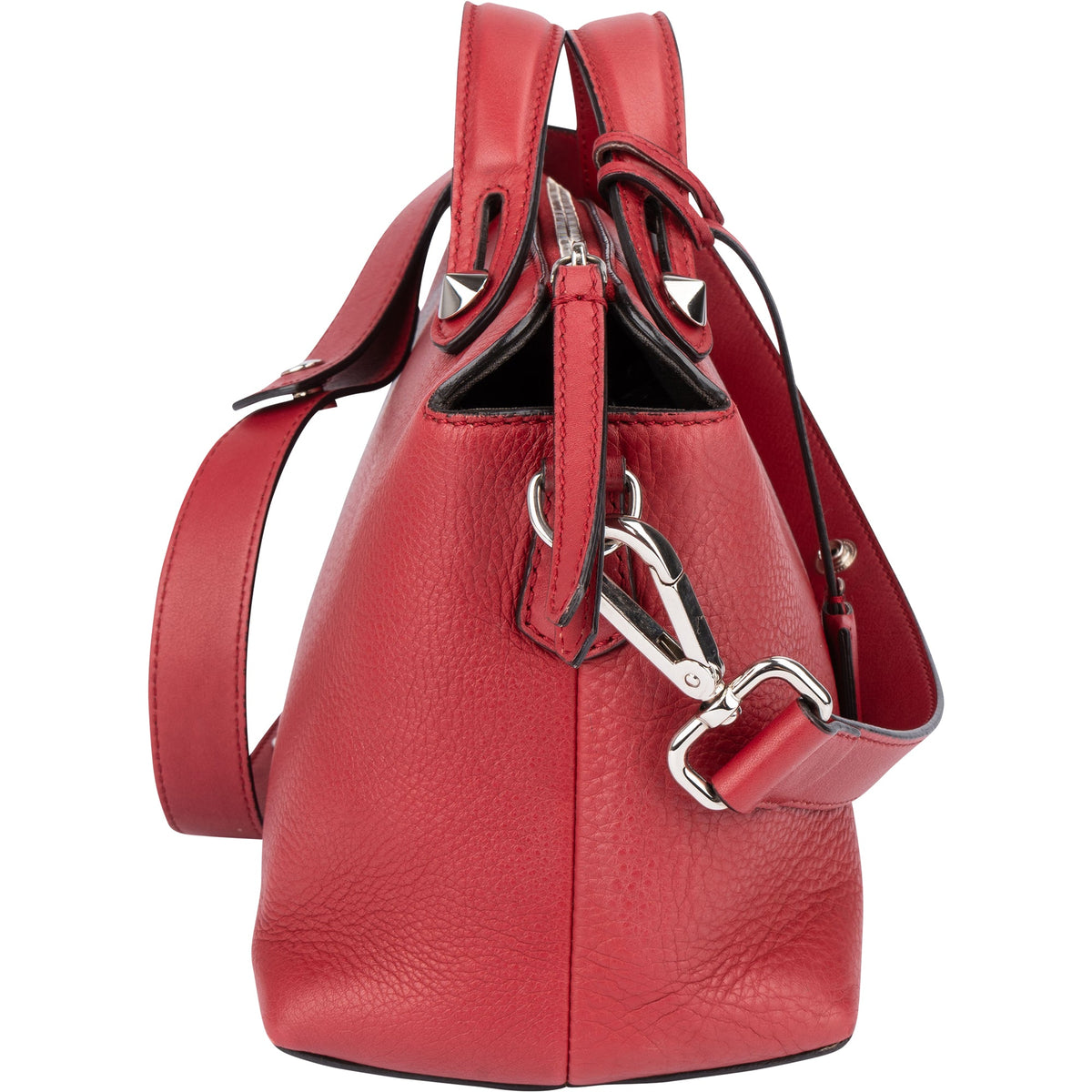 Sac à main Fendi By The Way en cuir rouge