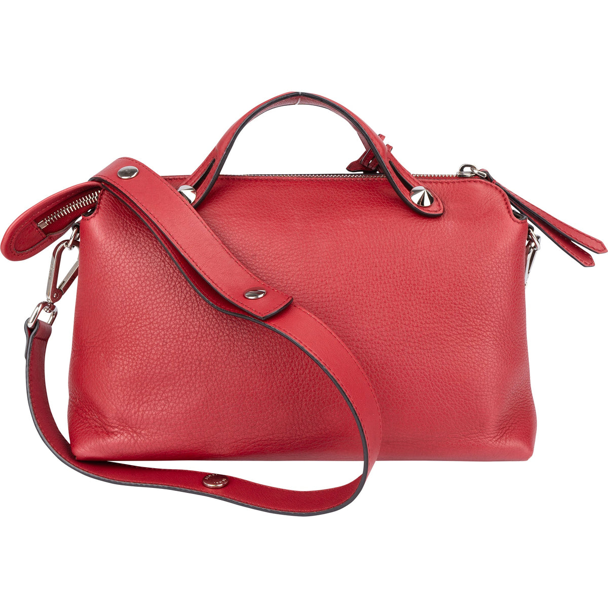 Sac à main Fendi By The Way en cuir rouge