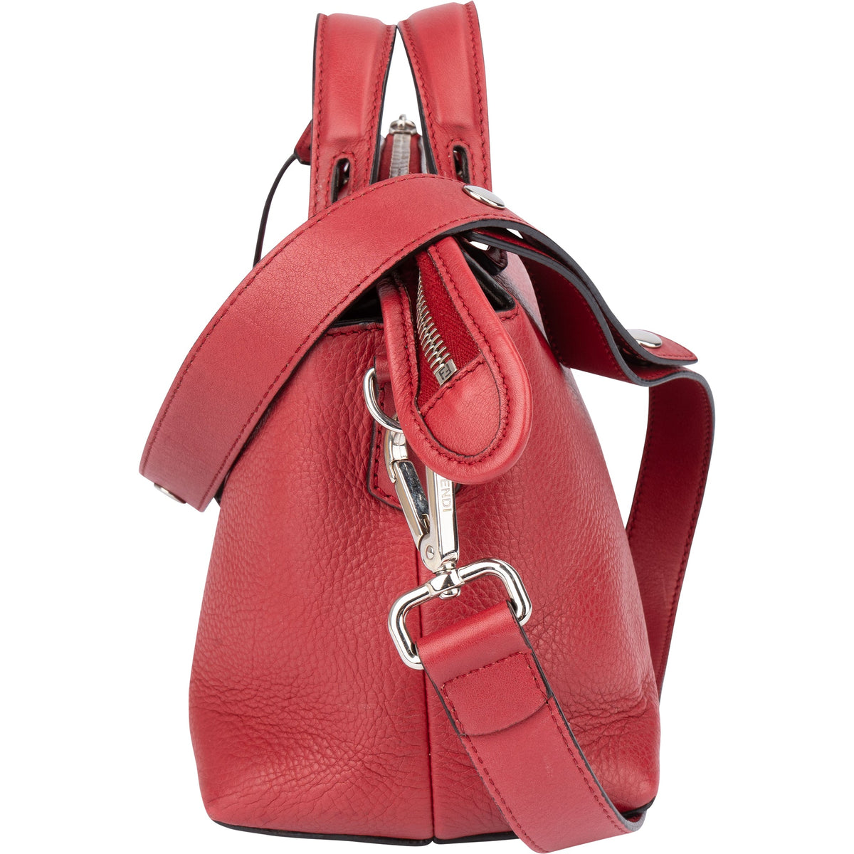 Sac à main Fendi By The Way en cuir rouge
