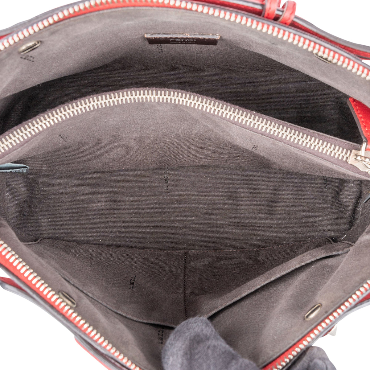 Sac à main Fendi By The Way en cuir rouge