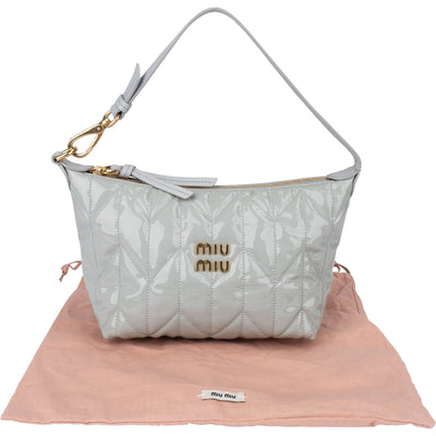 Miu Miu Gewatteerde Lakleren Minihandtas