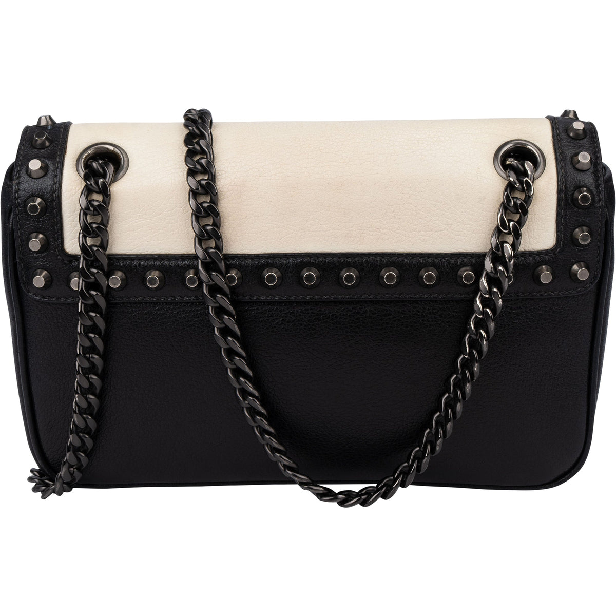 Borsa a tracolla Prada in pelle glace bicolore