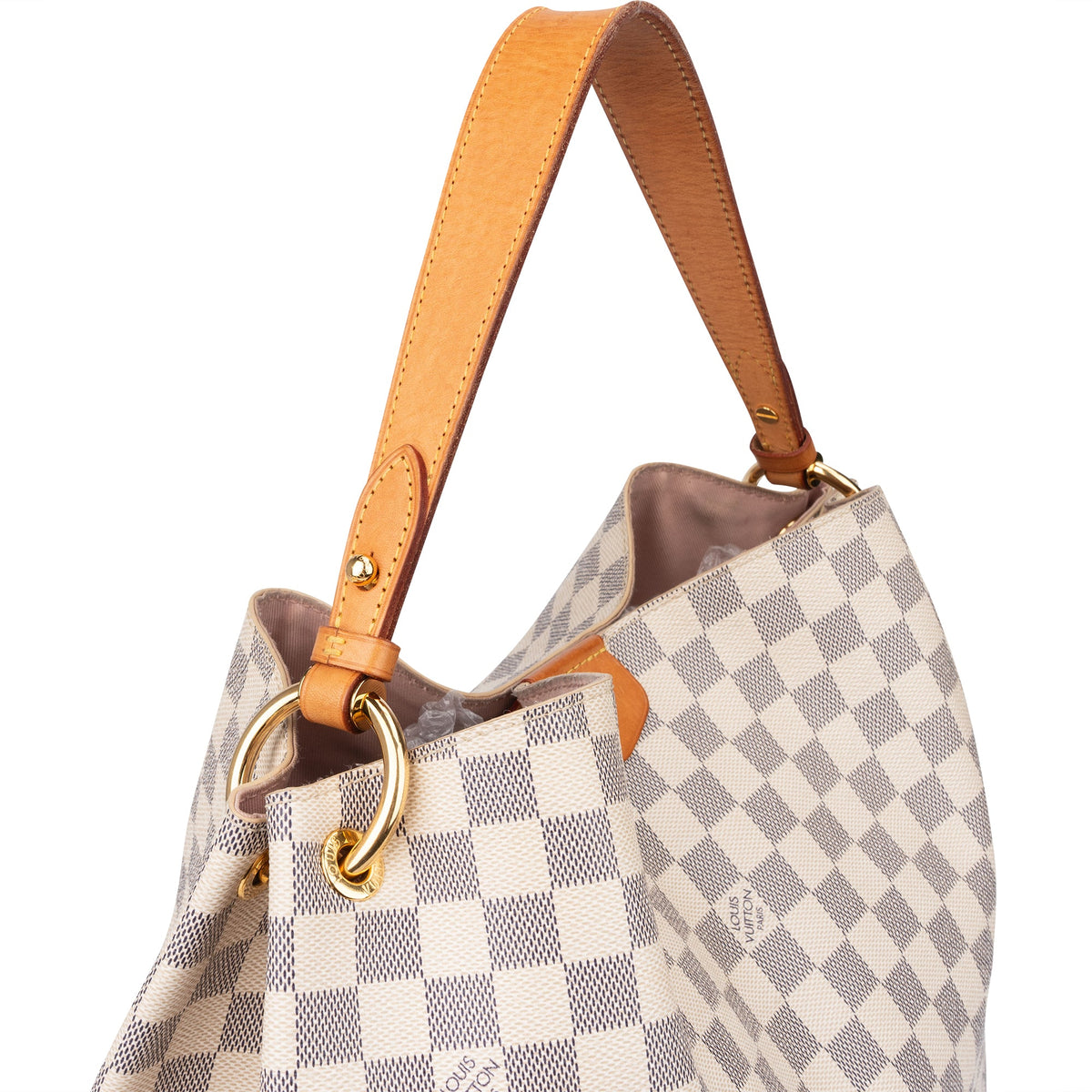 Sac à main Louis Vuitton Monogram Graceful MM en toile Damier Azur