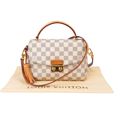 Borsa Louis Vuitton modello Croisette in tela Damier Azur