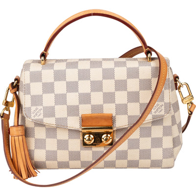 Borsa Louis Vuitton modello Croisette in tela Damier Azur