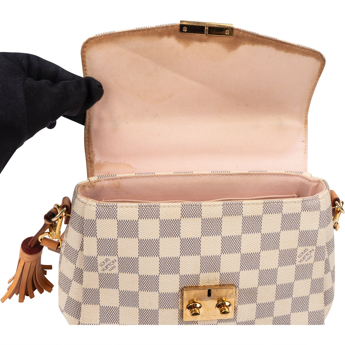 Bolso Louis Vuitton Damier Azur Monogram Croisette
