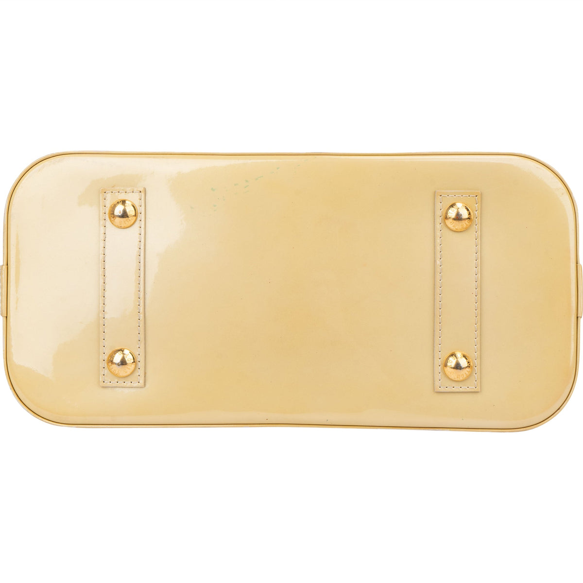 Louis Vuitton Jaune Vernis Monogram Alma PM handtas