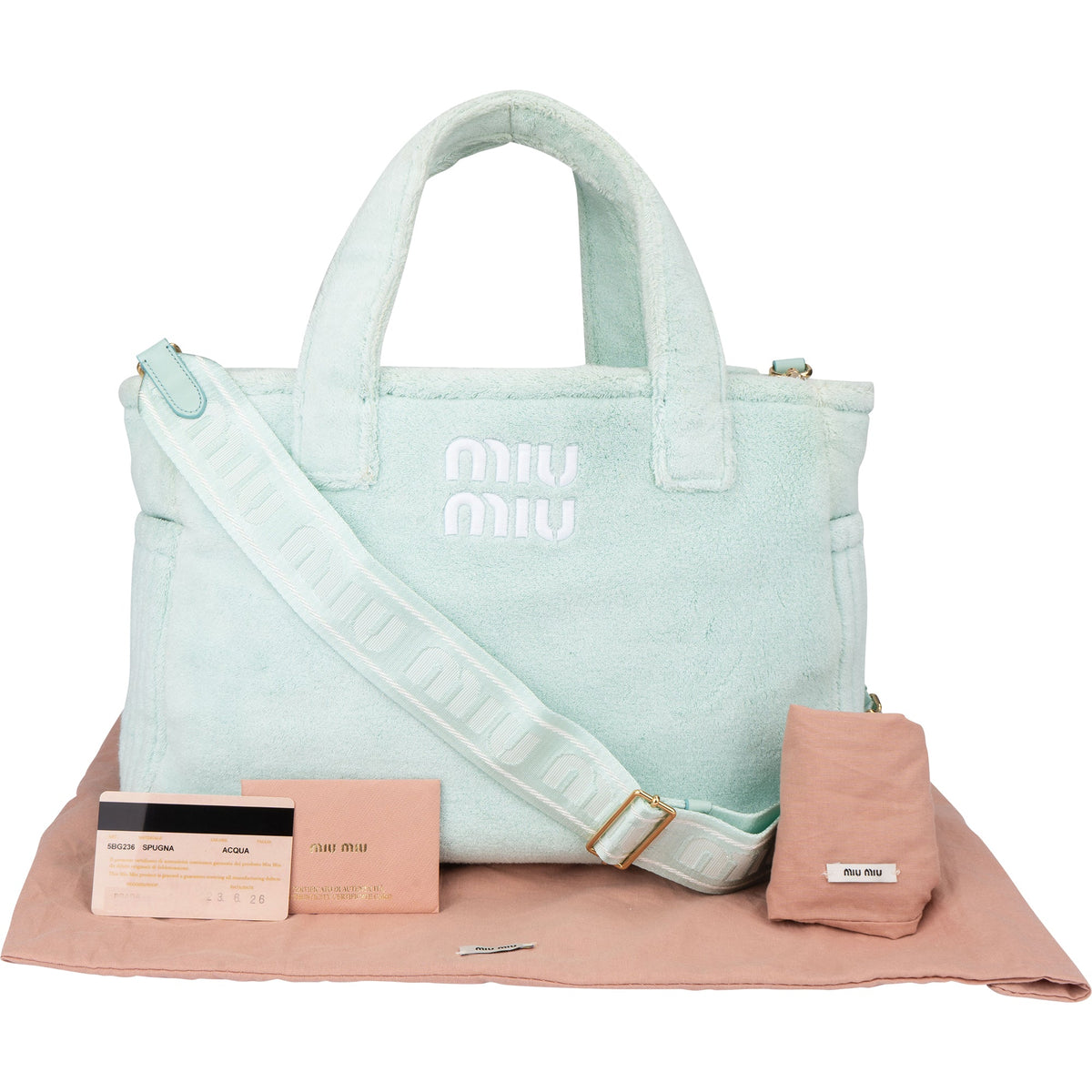 Miu Miu Acqua Sponge Handbag