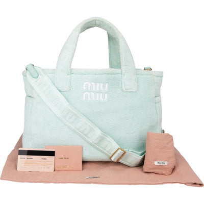 Miu Miu Acqua badstof handtas