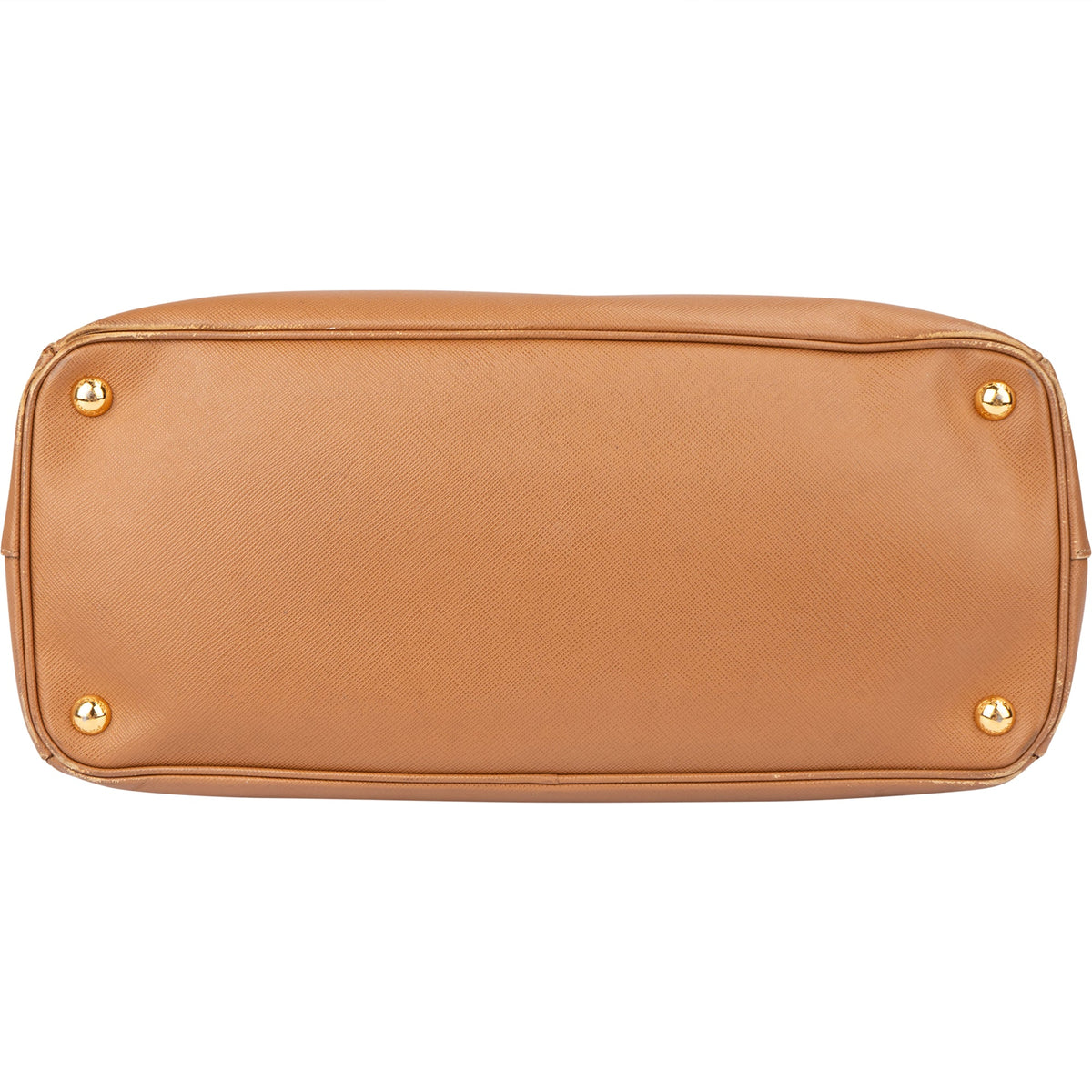 Prada Bruine Leren Galleria Handtas